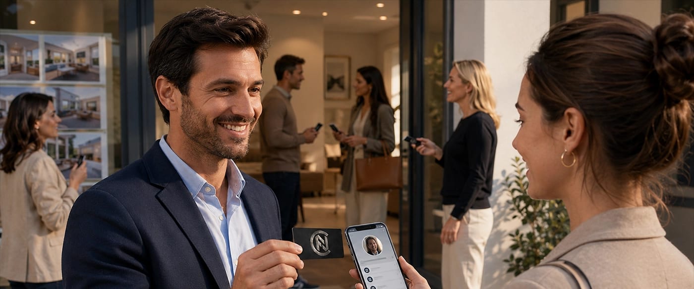 Carte NFC pour agent immobilier : prospecter et convertir plus vite