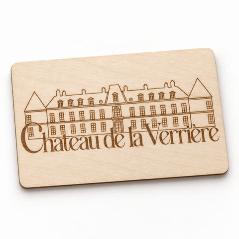 Carte NFC Bois gravée — Tilleul, vue 1