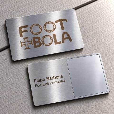 Carte NFC Métal gravée — Argent brossé, vue 2
