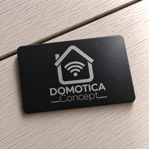 Carte NFC Métal gravée — Noir mat, vue 1